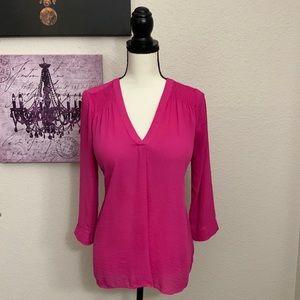 Fuchsia Blouse - Size M - Long-sleeve
